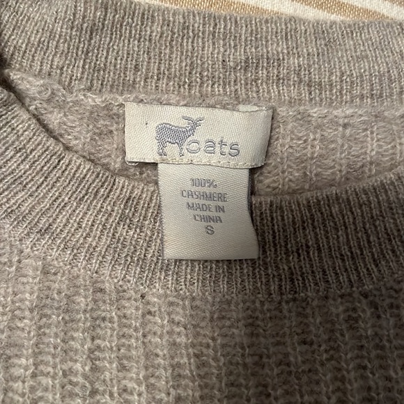 Goats Cashmere Light Grey Sweater Size Small - Picture 2 of 4